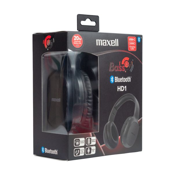 MAXELL Bluetooth slušalice BASS 13 HD1 C konektor, 5.1, crna - EP2320007
