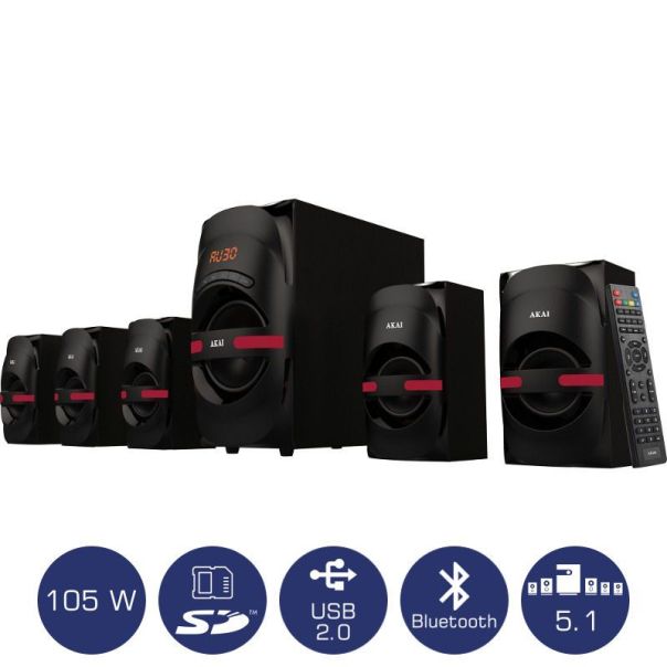 AKAI Multimedijalni bluetooth zvučnici HT014A-5086F - EP2168739