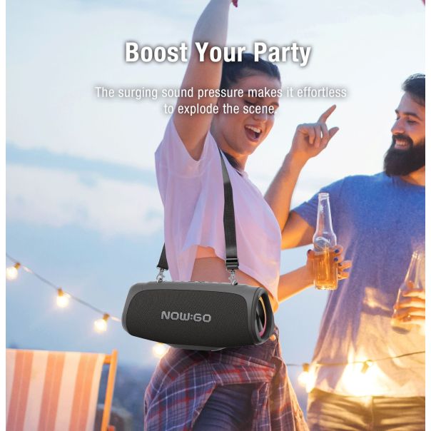 NOW GO Bluetooth zvučnik STORM S, crna - EP2797024