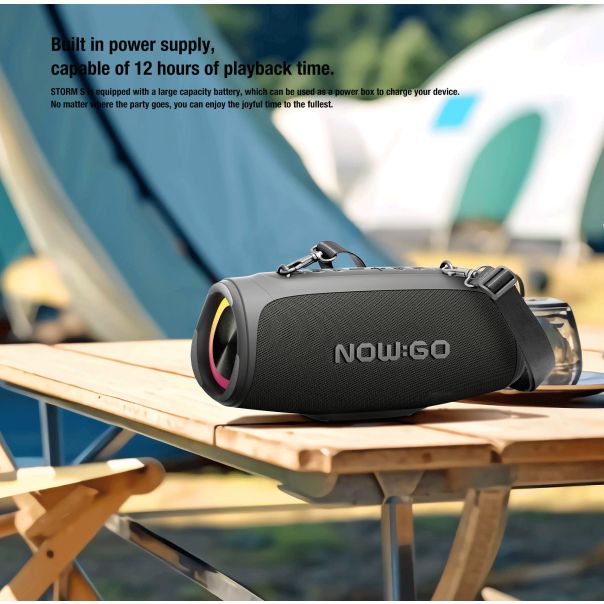 NOW GO Bluetooth zvučnik STORM S, crna - EP2797024