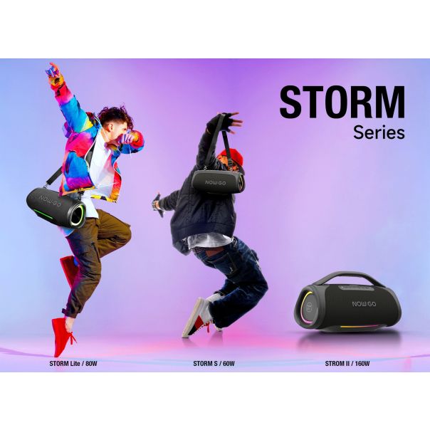 NOW GO Bluetooth zvučnik STORM S, crna - EP2797024