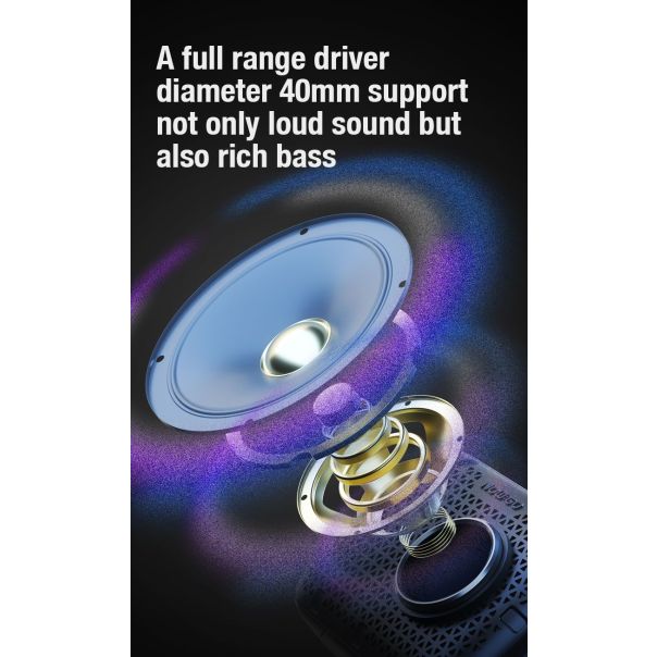 NOW GO Bluetooth zvučnik STONE M1, crna - EP2797027