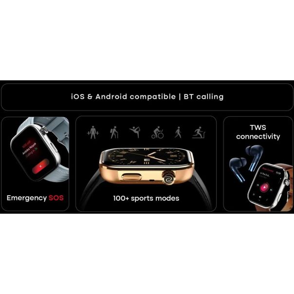 NOISE Pametan sat PRO6MAXBR Colorfit Pro 6, braon/titanium - EP2797033