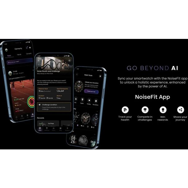 NOISE Pametan sat PRO6MAXBR Colorfit Pro 6, braon/titanium - EP2797033