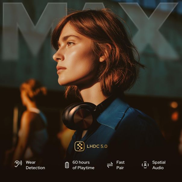 NOISE Bluetooth Slušalice MASTERBUDSMAXTI, titanium - EP2797051