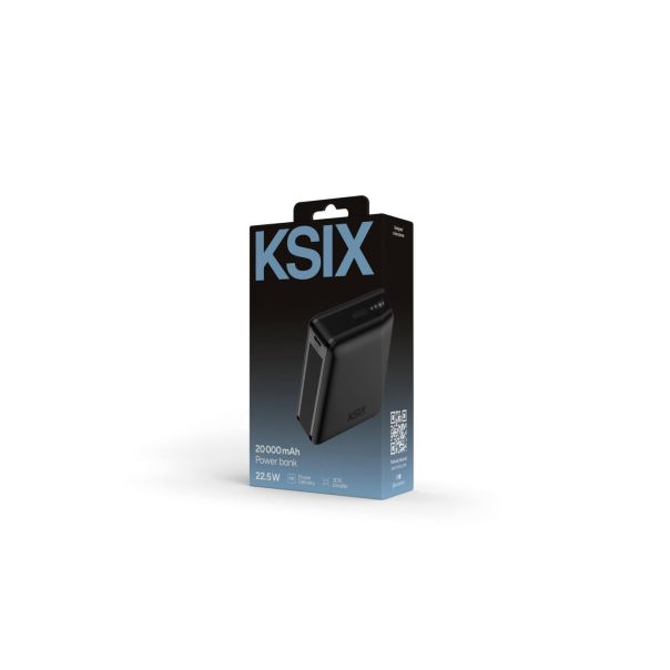 KSIX Power bank BPB20HD01 20000 mAh, 22.5W + kabl USB-C na USB-C - EP2806967