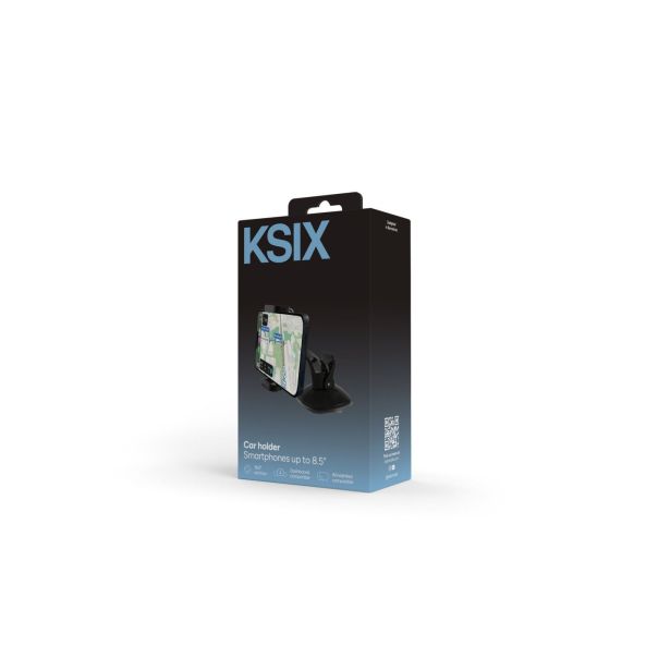 KSIX Auto Držač telefona B9000SV08, vakuum, crna - EP2854000