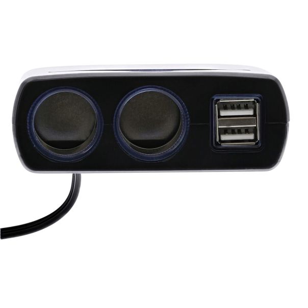 TNB Auto Punjač ACGP035221, produžni, 2xUSB-A 30W+ 2x12V, crna - EP2854003