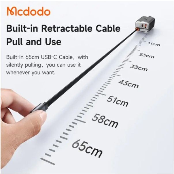 MCDODO Punjač CH-4103, 67W, sa kablom USB-C, (65cm), bela - EP2855307