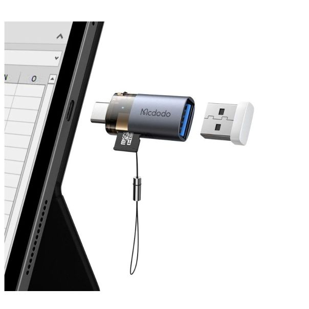 MCDODO Adapter OT-7600 2U1 USB-A na USB-C, sa čitačem kartica - EP2828494