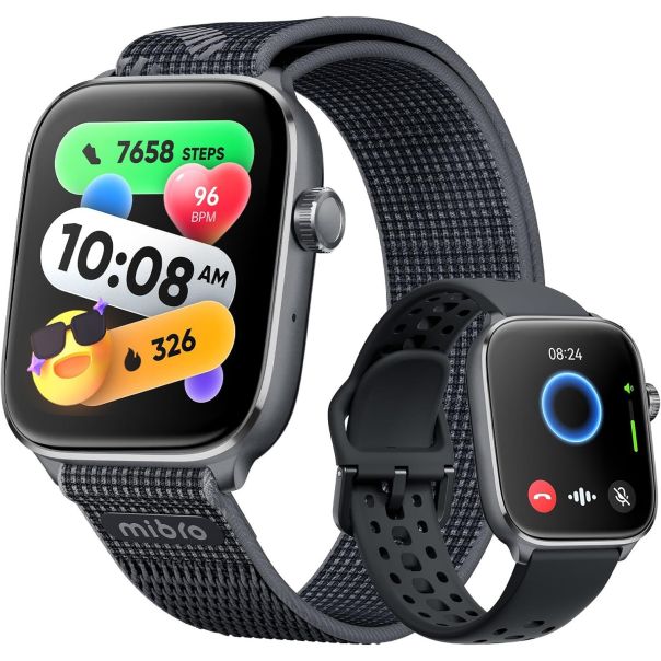 MIBRO Pametni sat FIT BLACK, GPS, 2 narukvice, crna - EP3111125