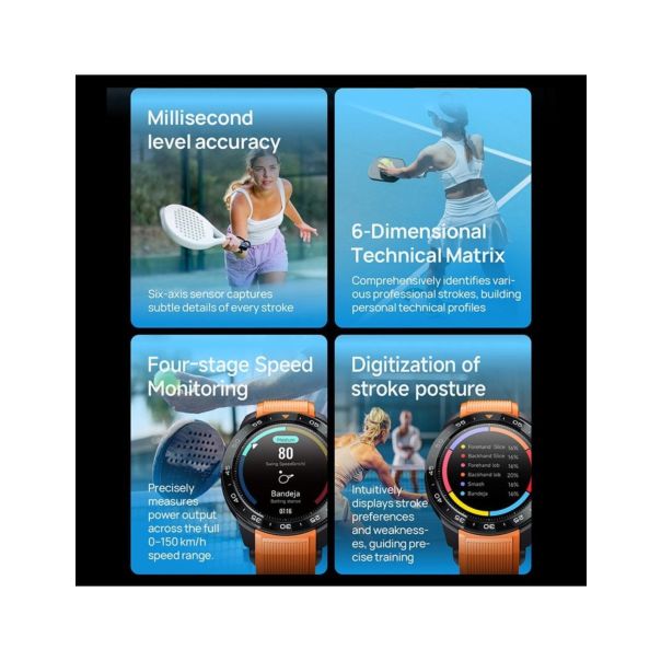 MIBRO Pametni sat GS EXPLORER S, GPS, 2 narukvice, crna/narandžasta - EP3111143