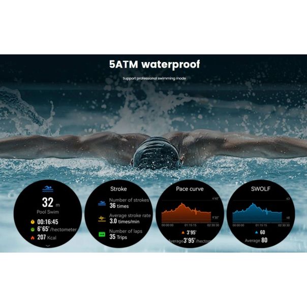 MIBRO Pametni sat LITE3 PRO, GPS, 2 narukvice, zelena - EP3111146
