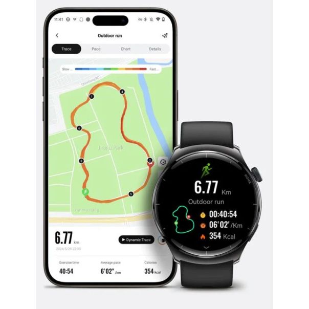 MIBRO Pametni sat LITE3 PRO, GPS, 2 narukvice, roza/zlatna - EP3111149