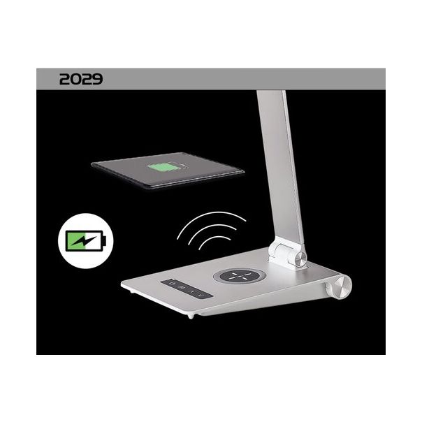 Rabalux Stona lampa Nilfgard LED 13W srebrna (2029) - 2029-1-1