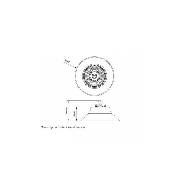 BB LINK DAWN LED reflektor RK-HBL80W-02-G16 10400lm 120° IP65 - 203296