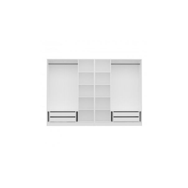 HANAH HOME Ormar sa ogledalom Kale Mebran 4020, bela - 203731