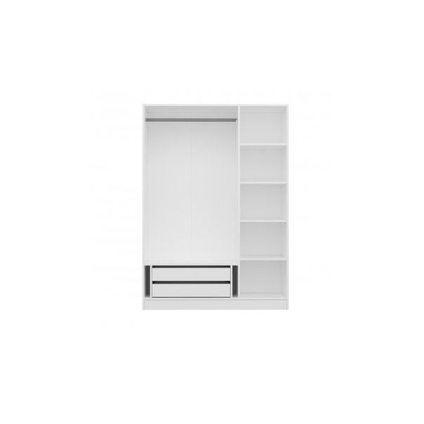 HANAH HOME Ormar sa ogledalom Kale 3 Mebran Kapak 210, bela - 203740