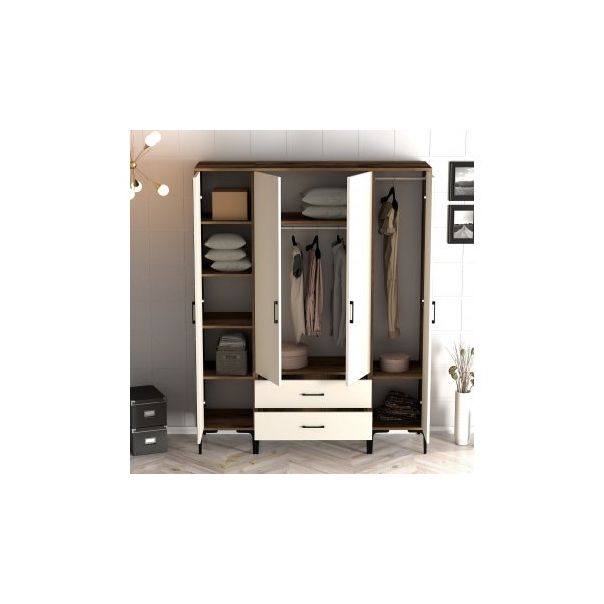 HANAH HOME Ormar Kumsal PTP, braon/krem - 203766