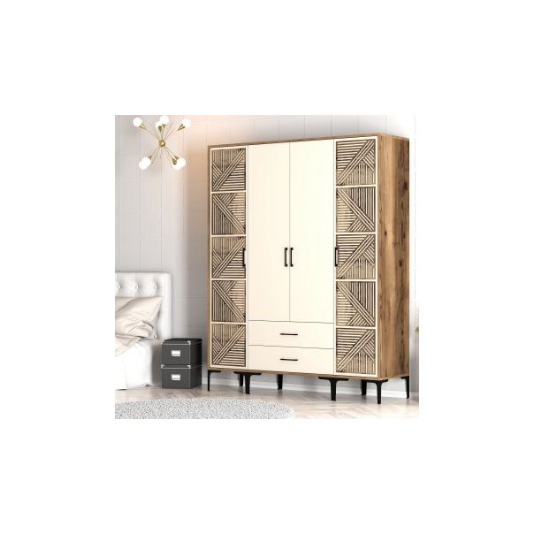 HANAH HOME Ormar Kumsal PTP, braon/krem - 203766