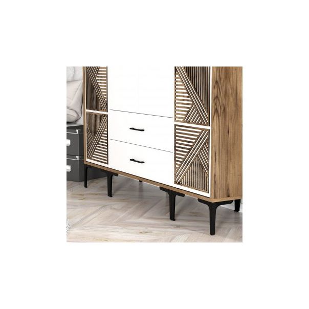 HANAH HOME Ormar Kumsal PTP, braon/bela - 203767