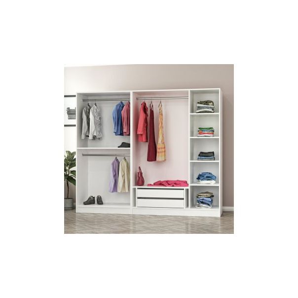 HANAH HOME Ormar Kale 190, bela - 203790