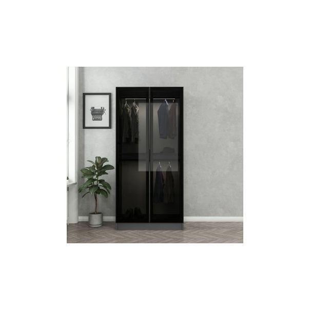HANAH HOME Garderober Kale Glass Anthracite 190 - 203808