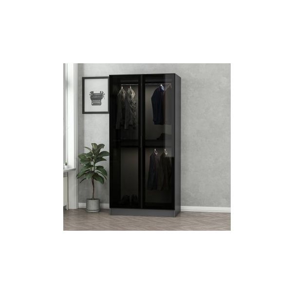 HANAH HOME Garderober Kale Glass Anthracite 190 - 203808