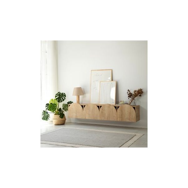 HANAH HOME TV polica Mesta Oak - 204075