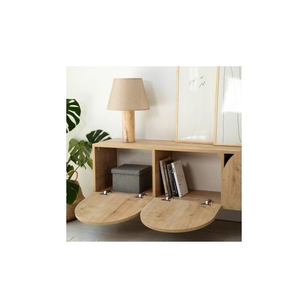 HANAH HOME TV polica Mesta Oak - 204075