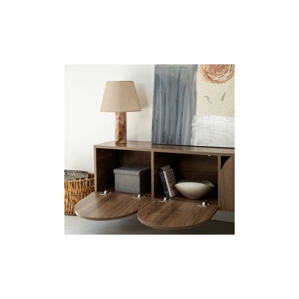 HANAH HOME TV polica Mesta Walnut - 204076