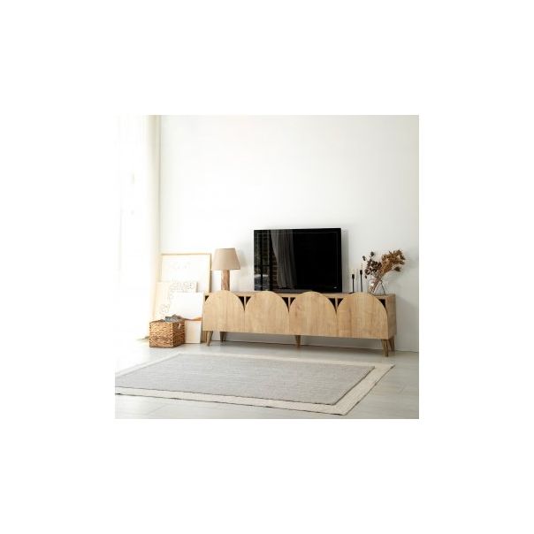 HANAH HOME TV polica Mesta Oak v2 - 204077