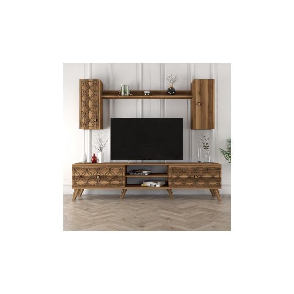 HANAH HOME TV komoda sa policama Class S, braon - 204092