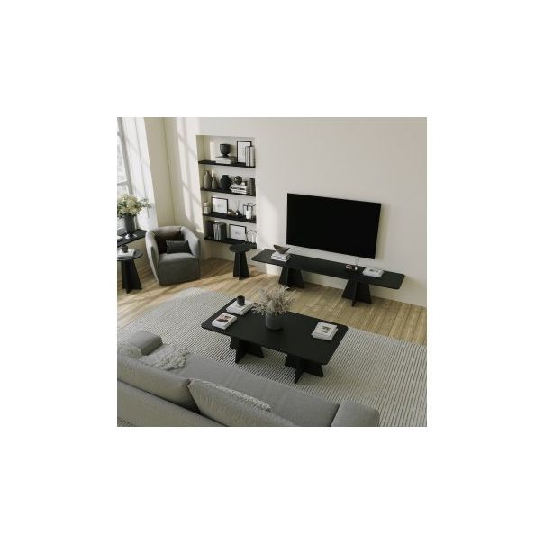 HANAH HOME TV polica Mushroom, crna - 204119