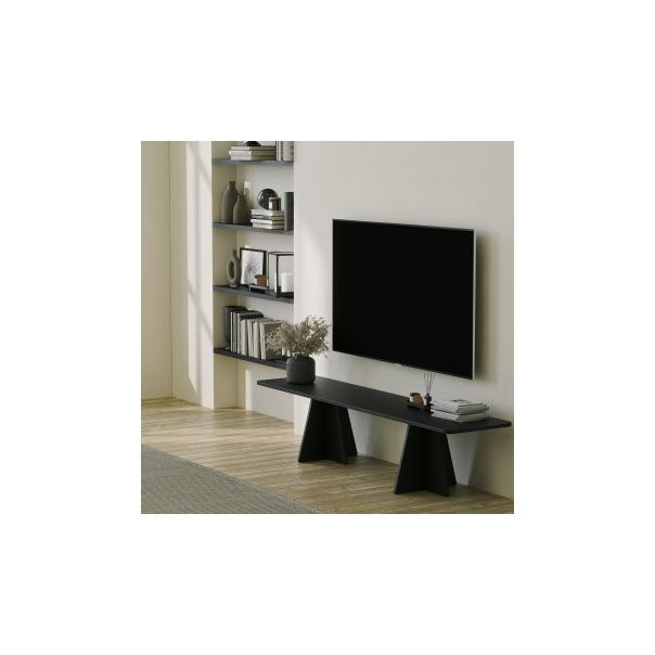 HANAH HOME TV polica Mushroom, crna - 204119