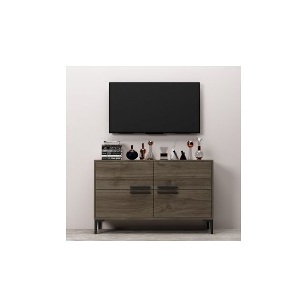 HANAH HOME TV polica Ctn Walnut - 204129