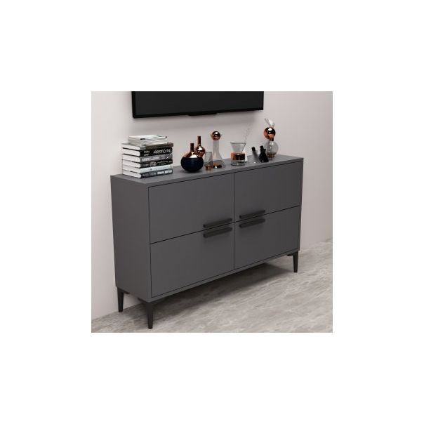 HANAH HOME TV polica Ctn Anthracite - 204131
