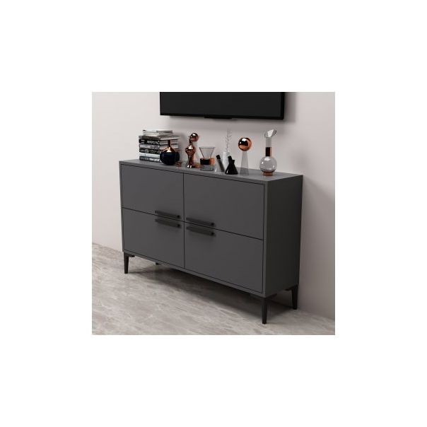 HANAH HOME TV polica Ctn Anthracite - 204131
