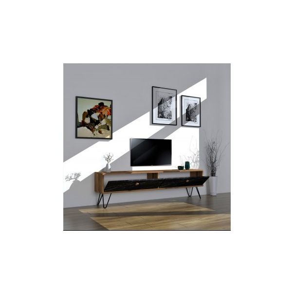 HANAH HOME TV komoda Side, crna/braon - 204146