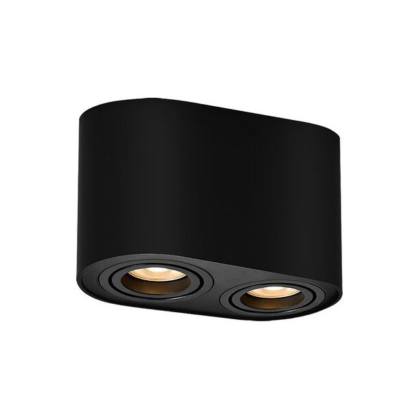 Rabalux Ugradna i nadgradna rasveta Kobald GU10 2x MAX 42W mat crno (2051) - 2051-1