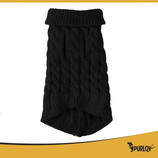 Purlov Džemper za Pse Crni 36x18cm L - EP3167807