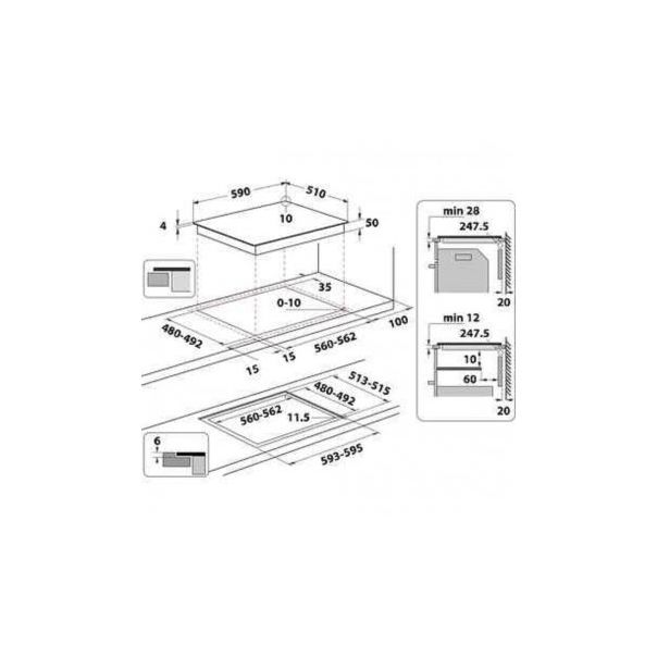 INDESIT Ugradna ploča IS 83Q60 NE - 206110