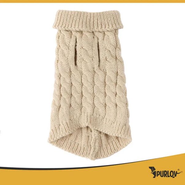 Purlov Džemper za Pse Bež 24x16cm S - EP3167810