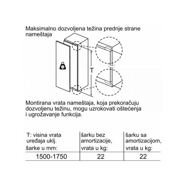 BOSCH Ugradni zamrzivač GIN81VEE0 - EP2951863