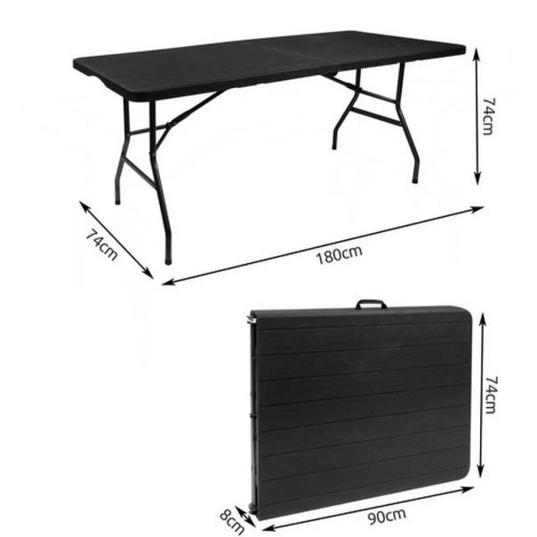 Gardlov Sklopivi Plastični Sto sa Ručkom 180x74x74cm - EP3131053