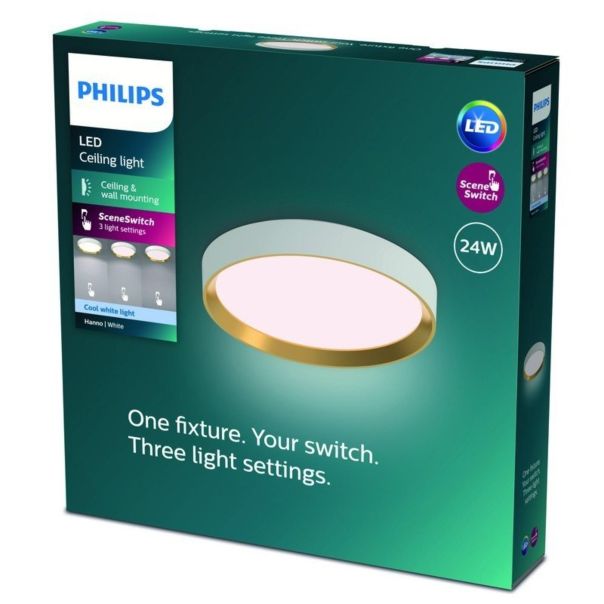 PHILIPS Plafonjera Hanno LED 24W 40K bela - 20786-1-1-1