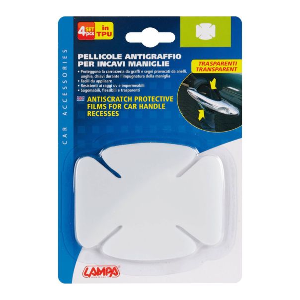 LAMPA ACCESSORIES Zaštitna transparentna folija protiv grebanja kod brave 4kom  10x8cm - 20802