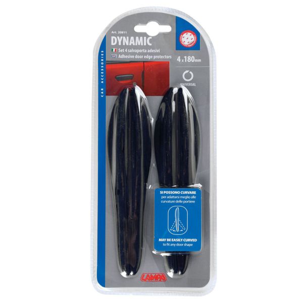 LAMPA ACCESSORIES Zaštita vrata 4kom crna 18cm - 20811