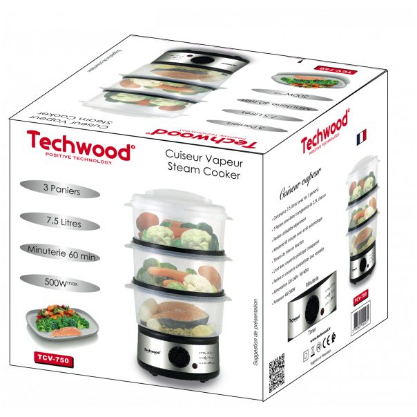 TECHWOOD Aparat za kuvanje na pari TCV-750 - 20826-1-1