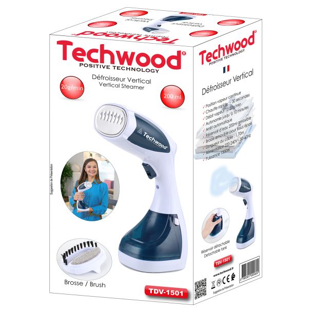 TECHWOOD Pegla za vertikalno peglanje TDV-1501 - 20849-1-1-1